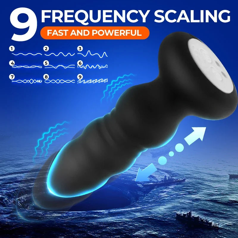Plug Anal Vibrador con Modo LED