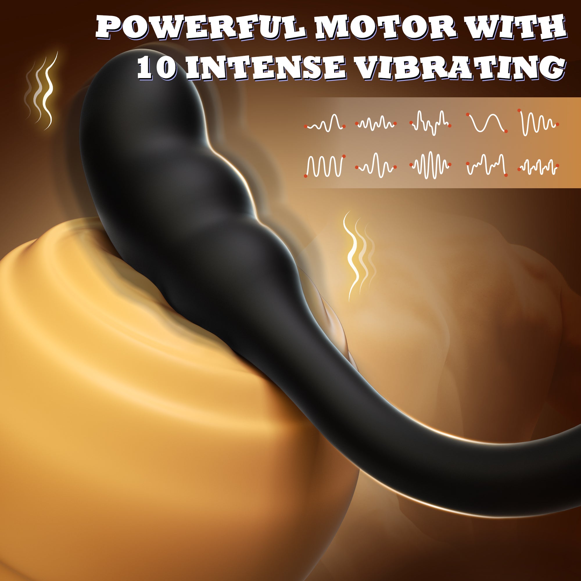 Vibrating Prostate Massager for Men with Ring