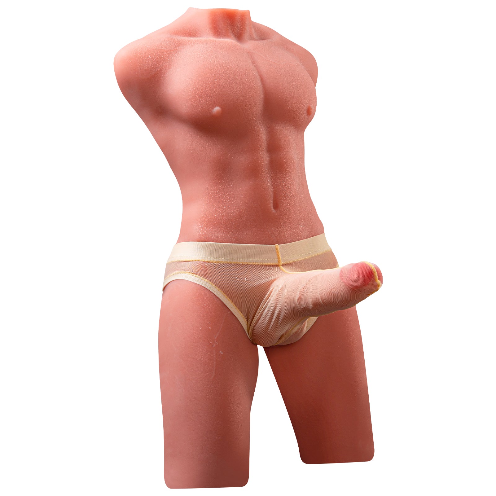 Torso masculino realista 3D de 17.6 LB con pene simulado de 6.7 pulgadas