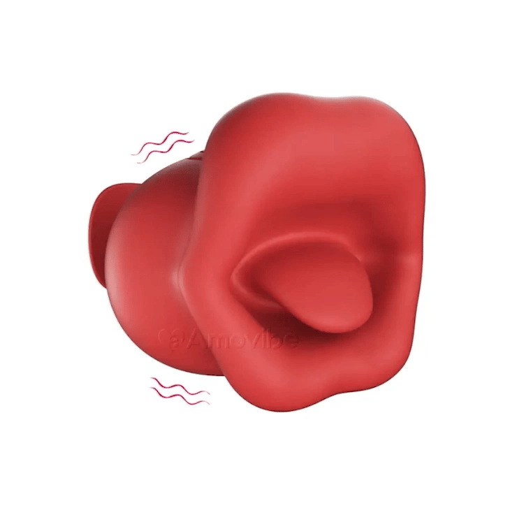 Vibrador de agarre para dedo con 10 modos de beso y vibración