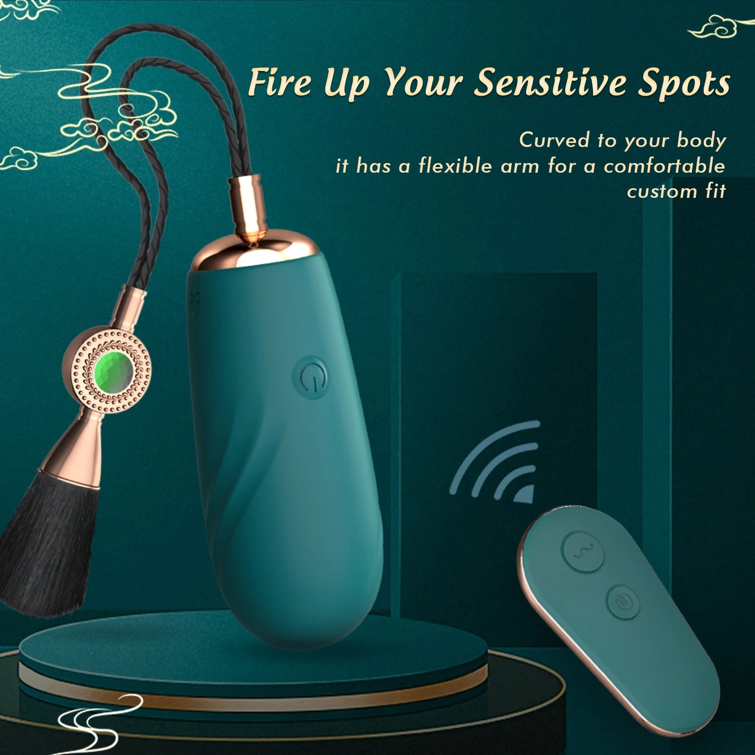 Vibrador Bala Calefactable con Control Remoto