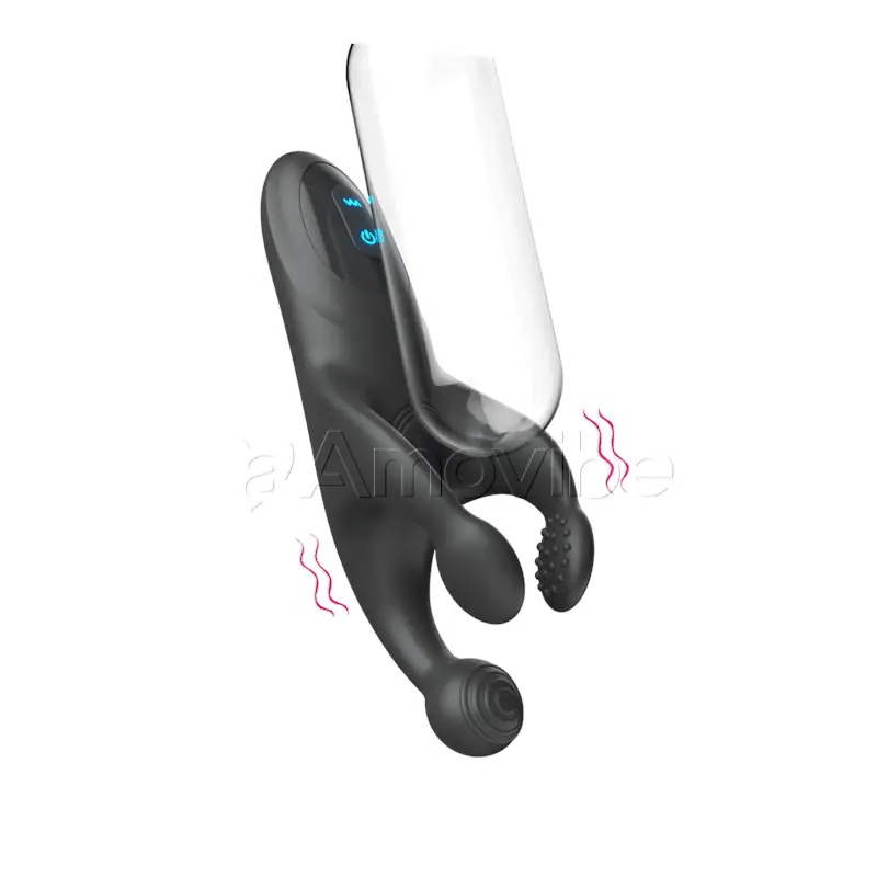 Vibrador para pene con golpeteo y vibración