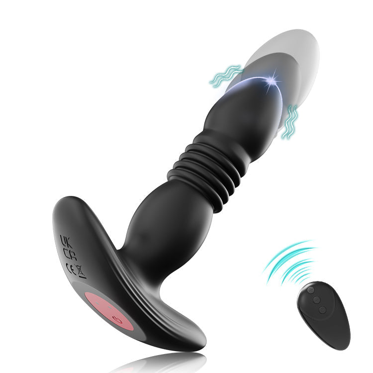 Tapón Anal Vibrador Expandible con Control Remoto y Múltiples Velocidades
