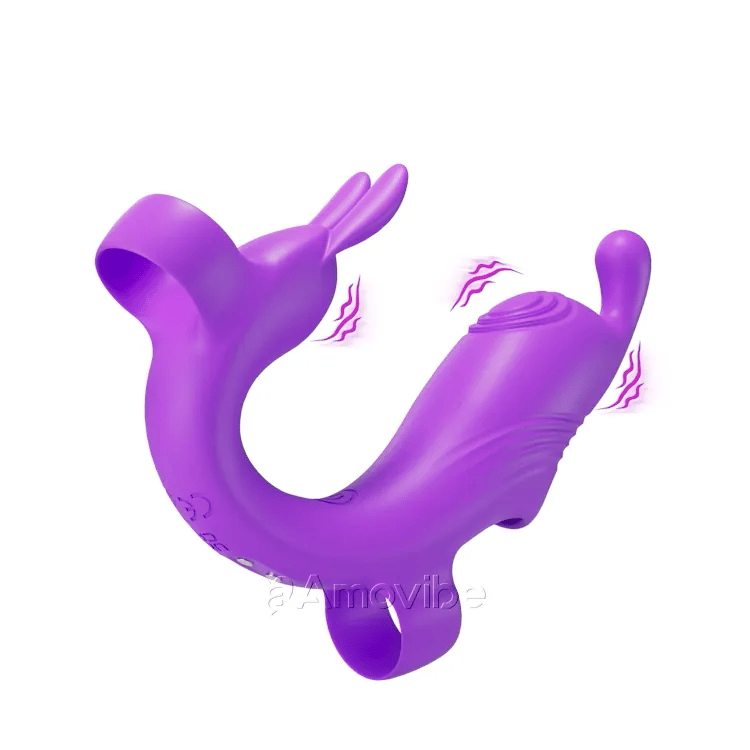 Vibrador de dedo para coneja femenina – Estimulador de pezones, clítoris y punto G para parejas