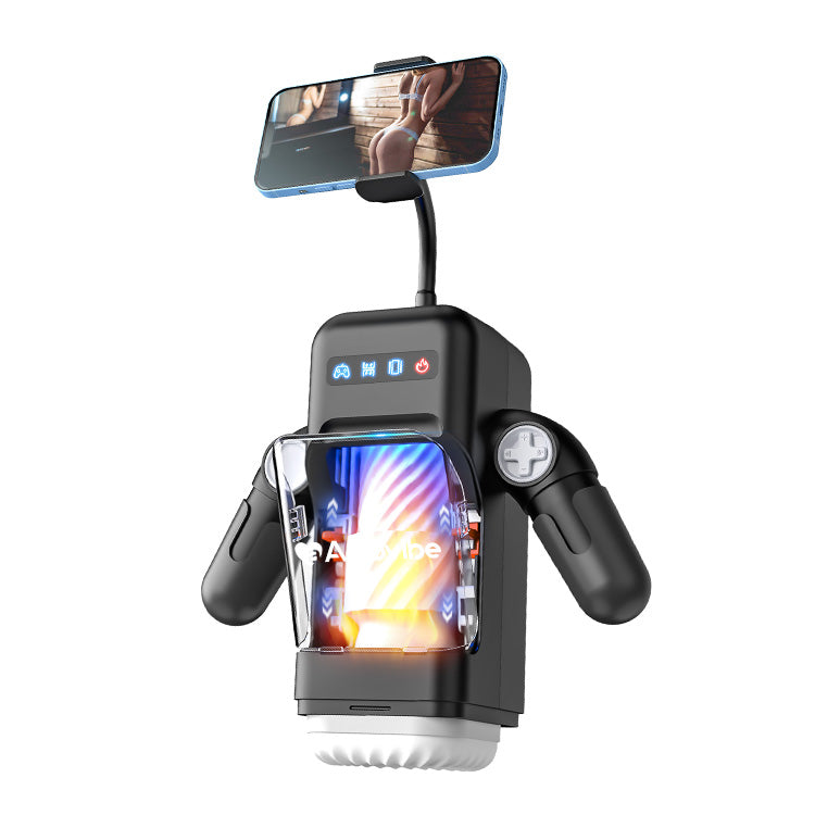 Masturbador masculino con 10 modos de empuje y vibración y calentamiento