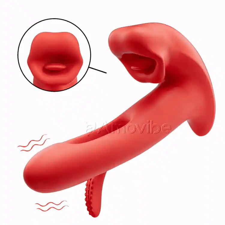 Vibrador Sensación de Beso con Movimiento de Aleteo, Vibración Dirigida al Punto G