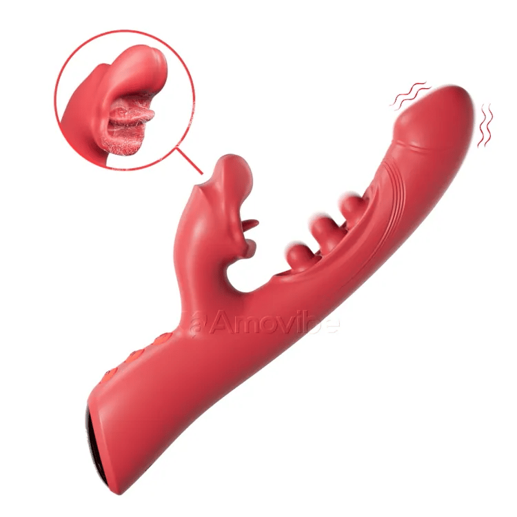 Vibrador de Beso y Triple Toque – Estimulación del Clítoris y Punto G