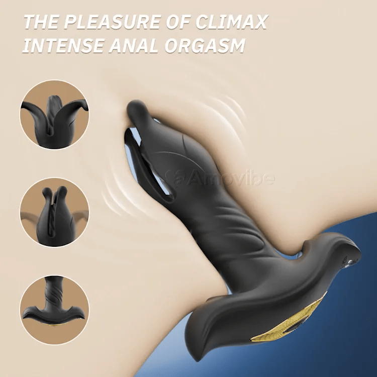 Tapón Anal Expandible con Control Remoto y 9 Modos de Vibración