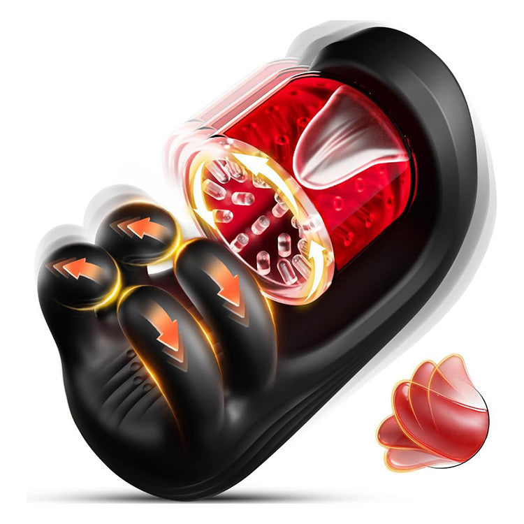 Automatic Male Masturbator – 360° Rotating Tongue Licking, 9 Modes Suction & Penis Massager