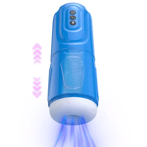 Masturbador masculino con vibración y empuje