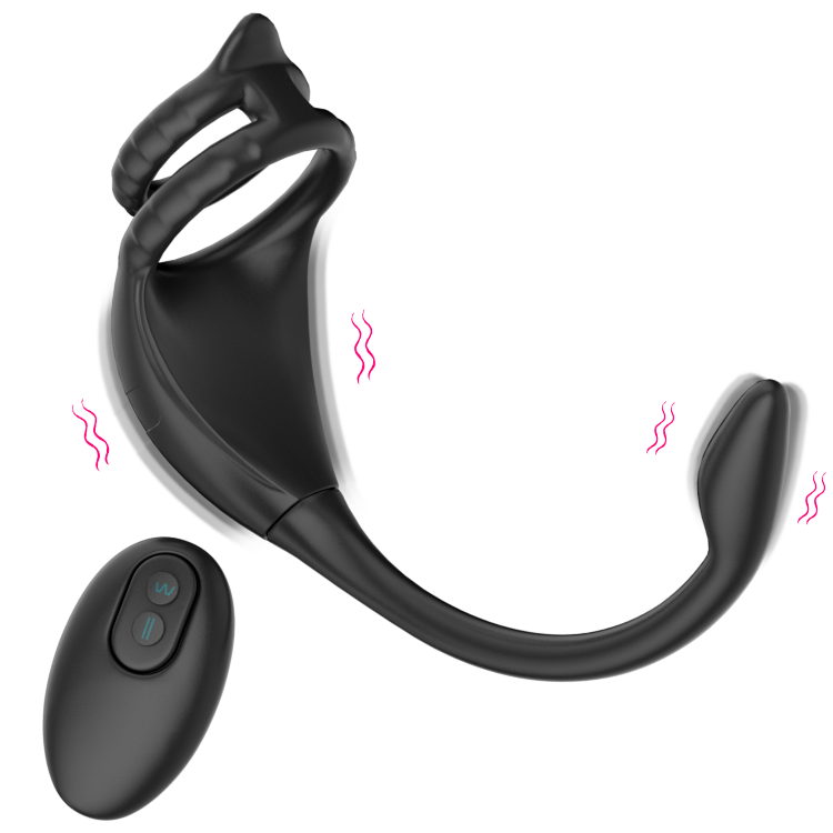 Anillo Vibrador para Pene con Estimulación Dual