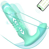 Vibrador Dildo para Punto G con Funciones de Empuje y Diseño Flexible