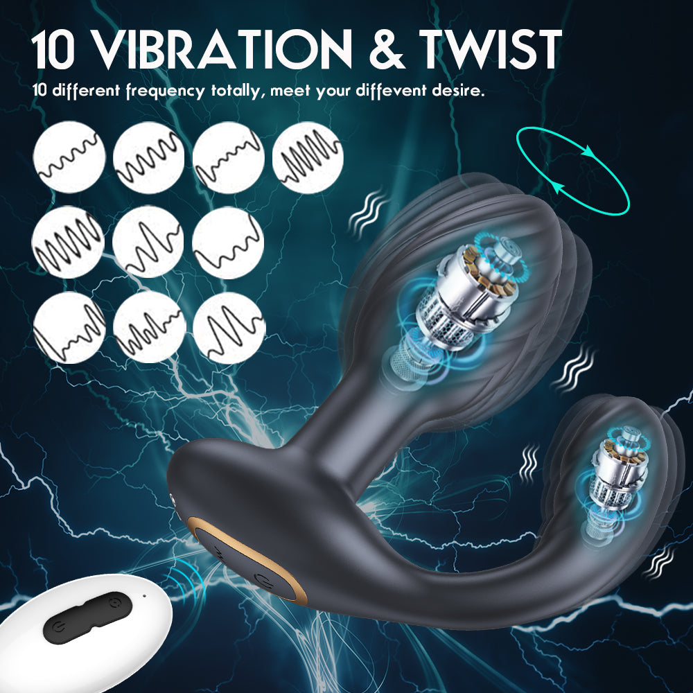 Plug Anal Vibratorio con Rotación