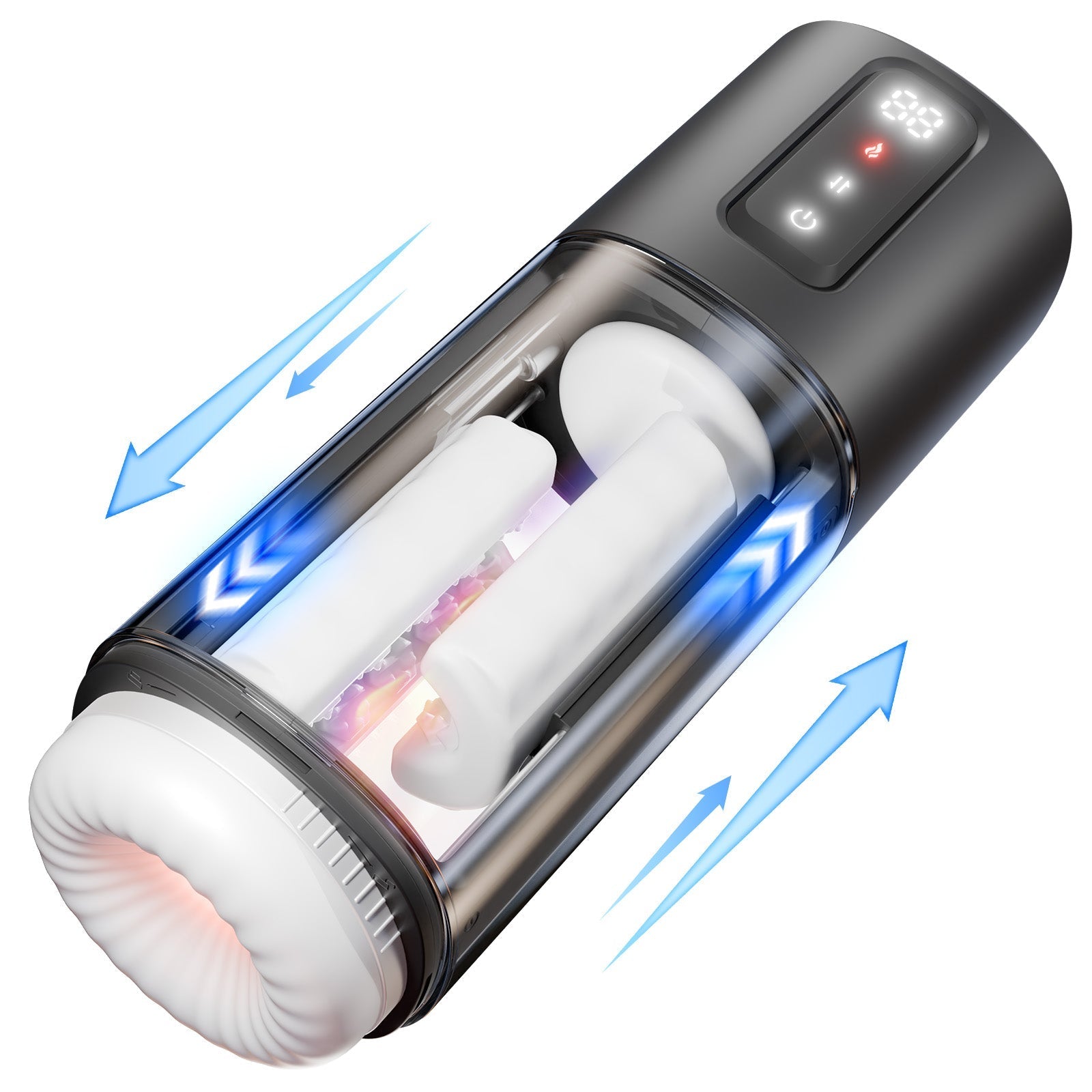 Coco - Masturbador Masculino Automático con 10 Vibraciones, 6 Modos de Frotación y 2 de Calentamiento