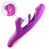 Vibrador aleteante con vibración en el punto G y golpeteo clitorial