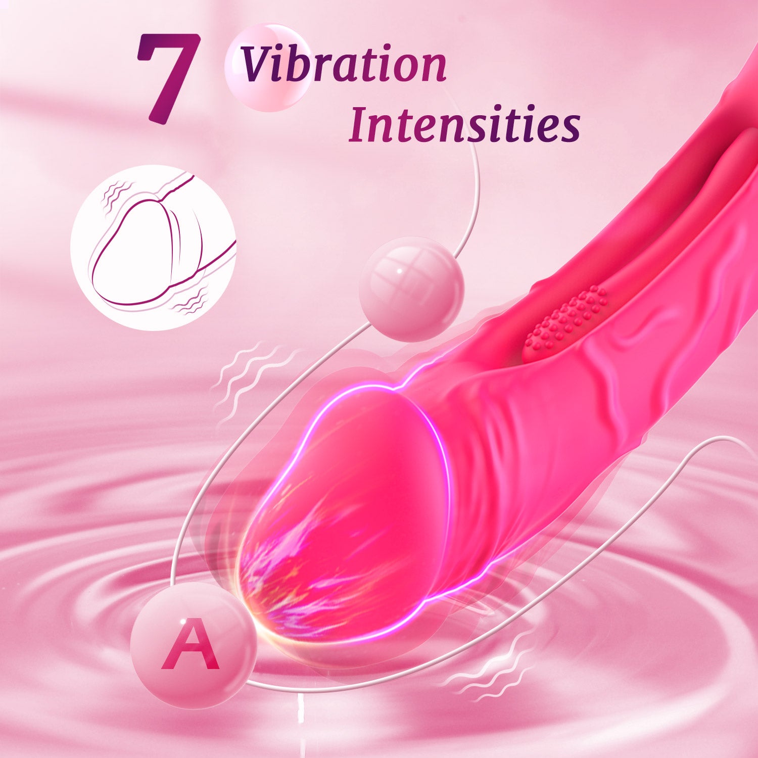 Vibrador de aleteo de consolador