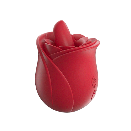 Vibrador Rosa con Patrones de Lengüetazo