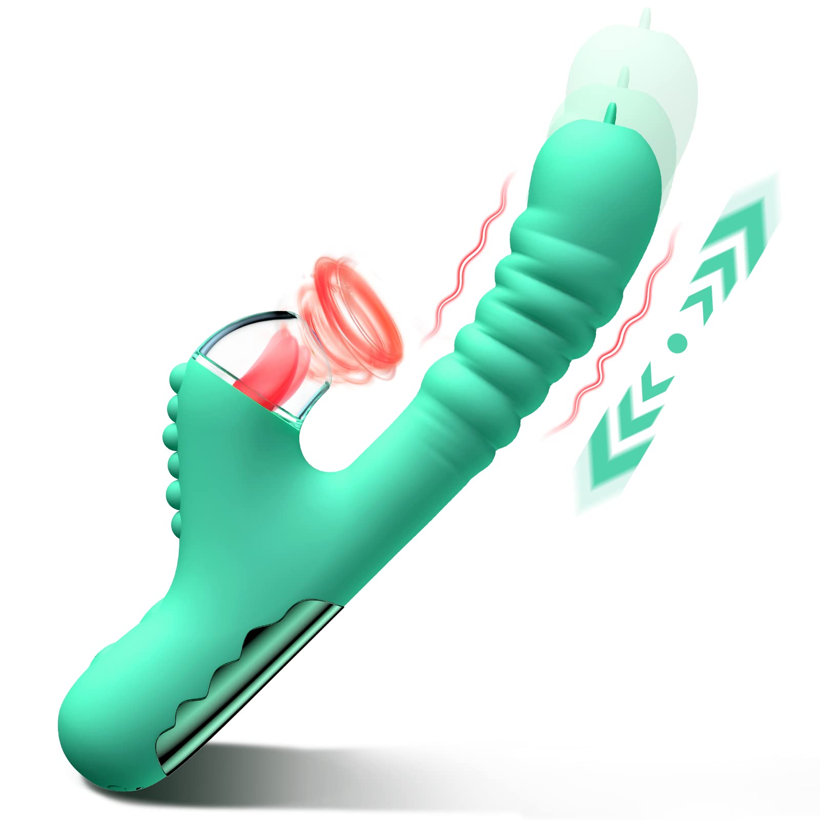 Vibrador para Punto G con Diseño de Empuje y Succión