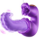 Vibrador giratorio para punto G con vibraciones dobles y pulsantes