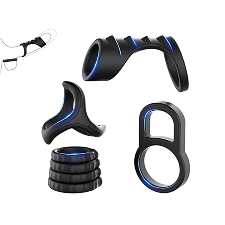 Juego de anillos para pene de silicona líquida