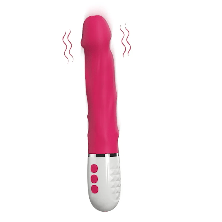 Vibrador dildo con vibración y calentamiento