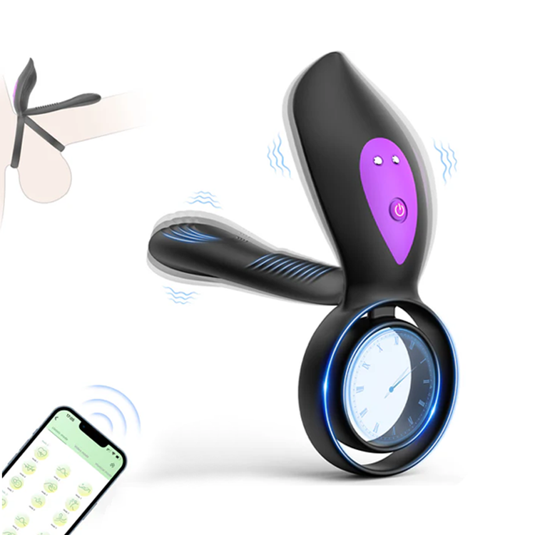 Anillo vibrador para pene controlado por aplicación