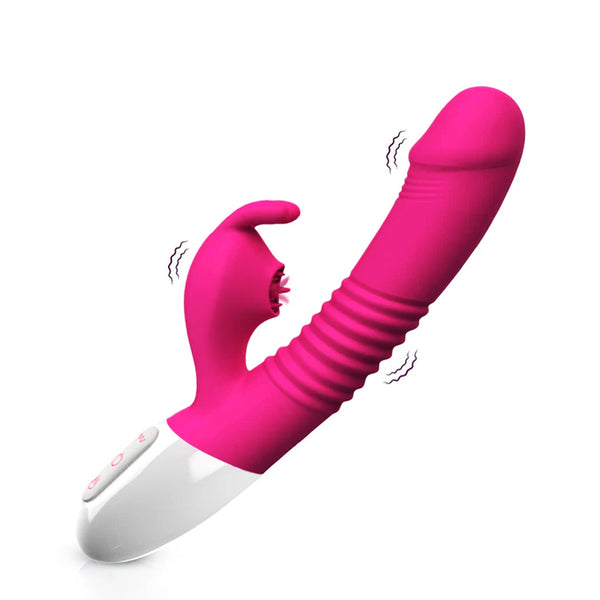 Vibrador de Punto G con Movimiento de Empuje