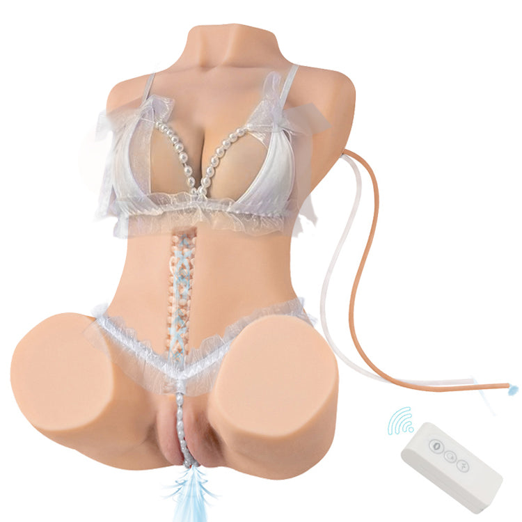 Muñeca sexual realista de 17.16LB con vibración y succión