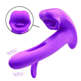 Vibrador Sensación de Beso con Movimiento de Aleteo, Vibración Dirigida al Punto G