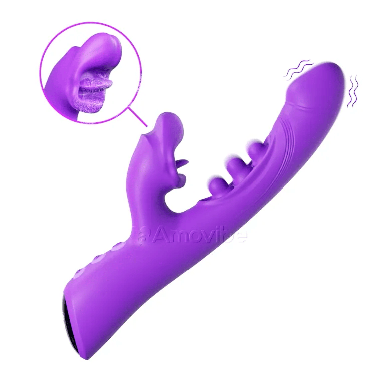 Vibrador de Beso y Triple Toque – Estimulación del Clítoris y Punto G