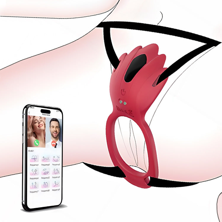Vibrador clitorial portátil con correa y control por APP
