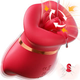 Vibrador de lengua con succión y vibración 360°