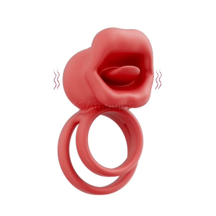 Anillo para el pene con vibraciones para la boca