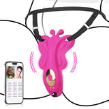 Vibrador inalámbrico para bragas en forma de mariposa con 9 modos de vibración