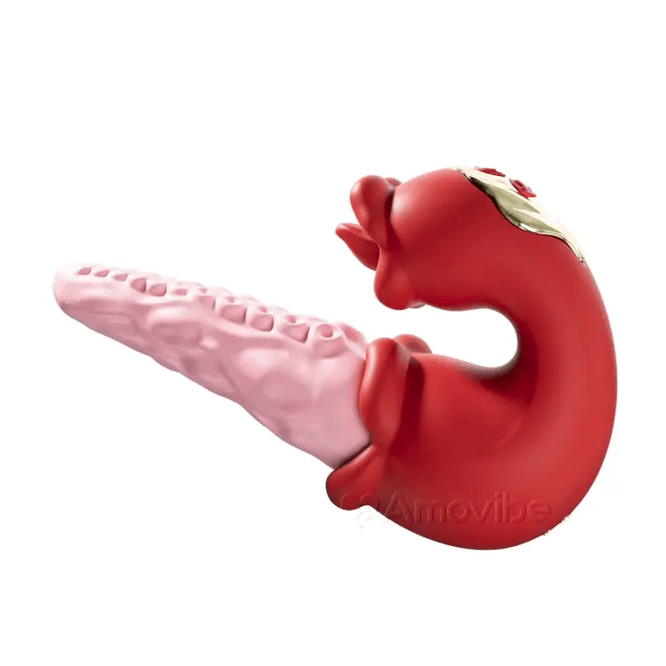 Vibrador de pulpo 2 en 1 con lengua estimulante – 10 modos de vibración