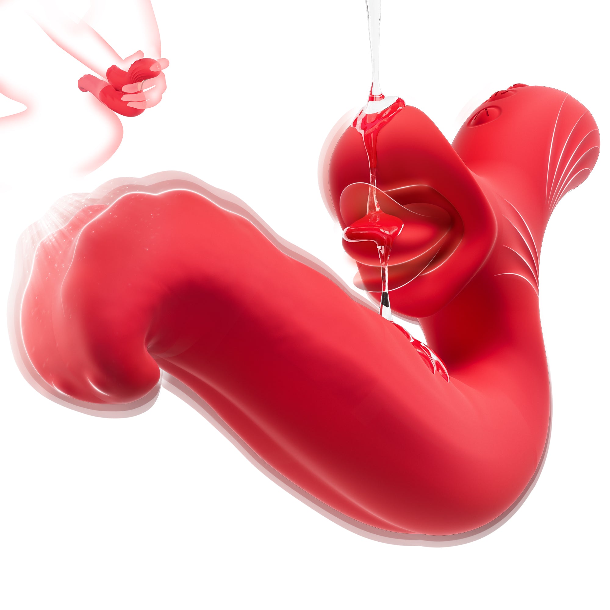 Rotating Tongue  Vibrator – 10 Intense Modes for Clit & Nipple Play