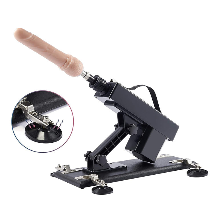 Máquina automática de empuje con accesorio de consolador