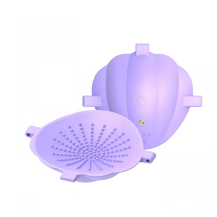 Vibrador para pezones con diseño de concha portátil con control por APP y correas ajustables