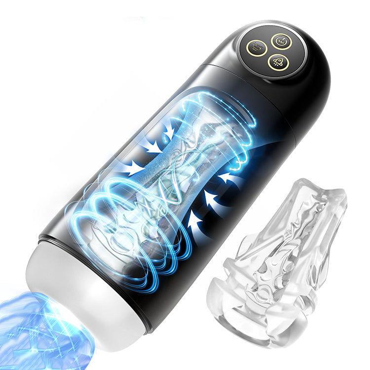 Masturbador masculino automático con 10 modos de vibración y succión