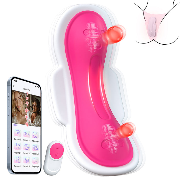 Vibrador para bragas fácil de usar con aplicación y control remoto