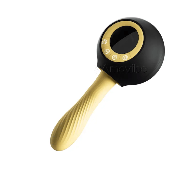 Máquina de sexo con empuje y vibración con función de calentamiento y control remoto