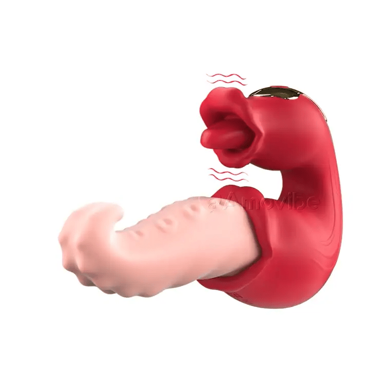Vibrador giratorio para punto G con vibraciones dobles y pulsantes