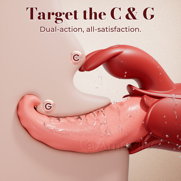 Vibrador de lengua | Estimulación dual, 10 niveles de intensidad y placer silencioso