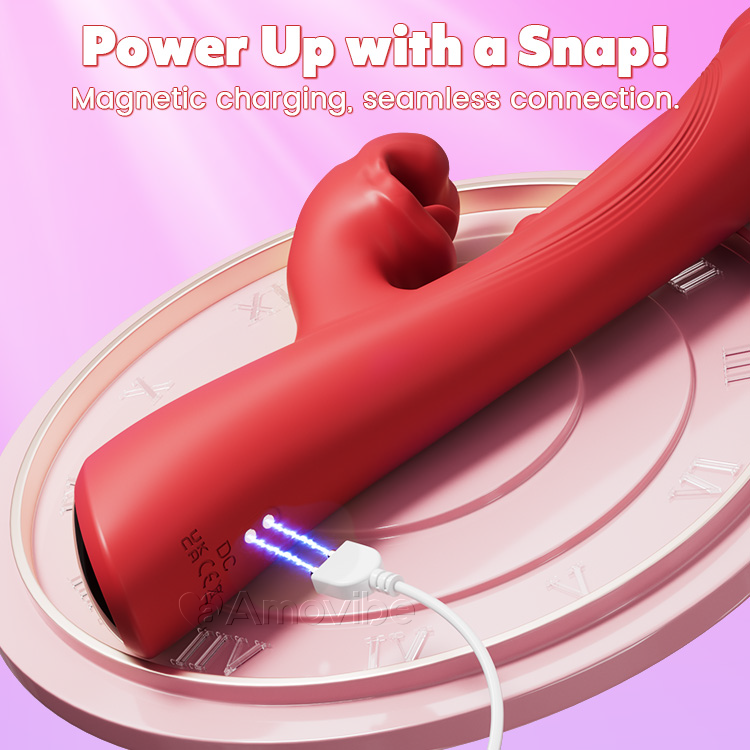 Vibrador de Beso y Triple Toque – Estimulación del Clítoris y Punto G