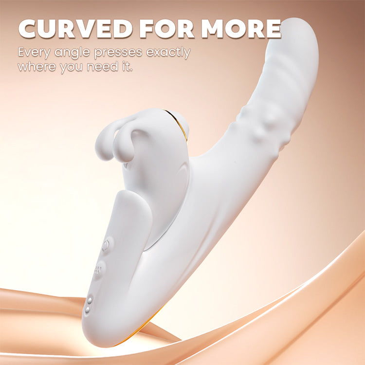App-Controlled Split 2-in-1 Suction & Thrusting Vibrator