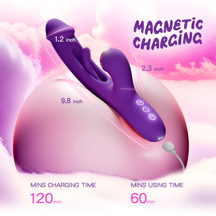G Pro Ultra - Vibrador innovador con función de aleteo para el punto G con fundas de silicona reemplazables para golpeteo, cosquilleo y lamido