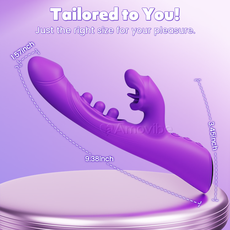 Vibrador de Beso y Triple Toque – Estimulación del Clítoris y Punto G
