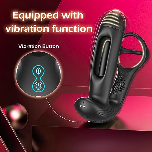 Masajeador de próstata con 10 configuraciones de aleteo y vibración