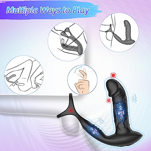 Masajeador de próstata con 9 configuraciones de vibración y movimientos de vaivén